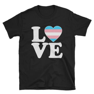 T-Shirt - Transgender Love & Heart Black / S