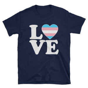 T-Shirt - Transgender Love & Heart Navy / S