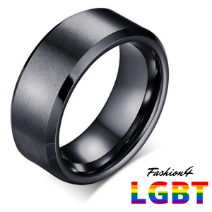 Titanium Ring - Humble Us Size 6 / Black