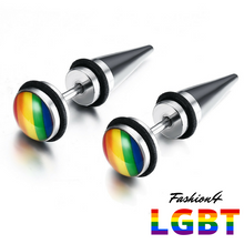 Tunnels Illusion - Rainbow & Cone Earrings